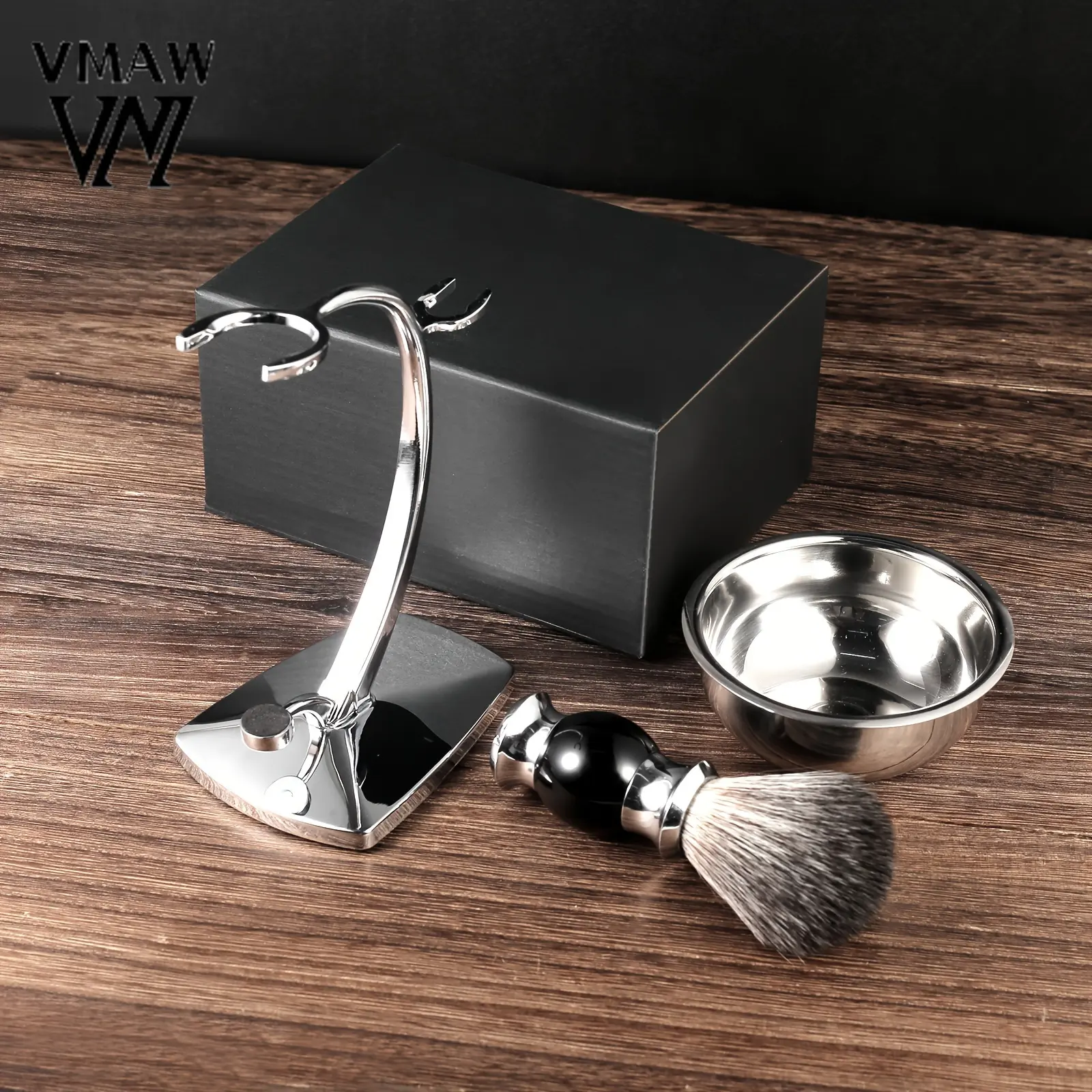 CuteShop Sturdy Stainless Steel Universal Safety Razor Stand, Shaving Bowl, Men's Stainless Steel Safety Razor Holder And Soap Bowl For Barbershop, Bathroom, Shower Room 2025 New Organiser Racks