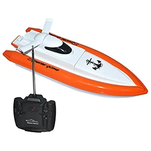 RC Boat 2.4GHz Rechargeable Remote Control Kids Toys 4 Channels Mini RC Boat Electric Ship Model Children Water Toy RC Boats for Adults and Kids 5