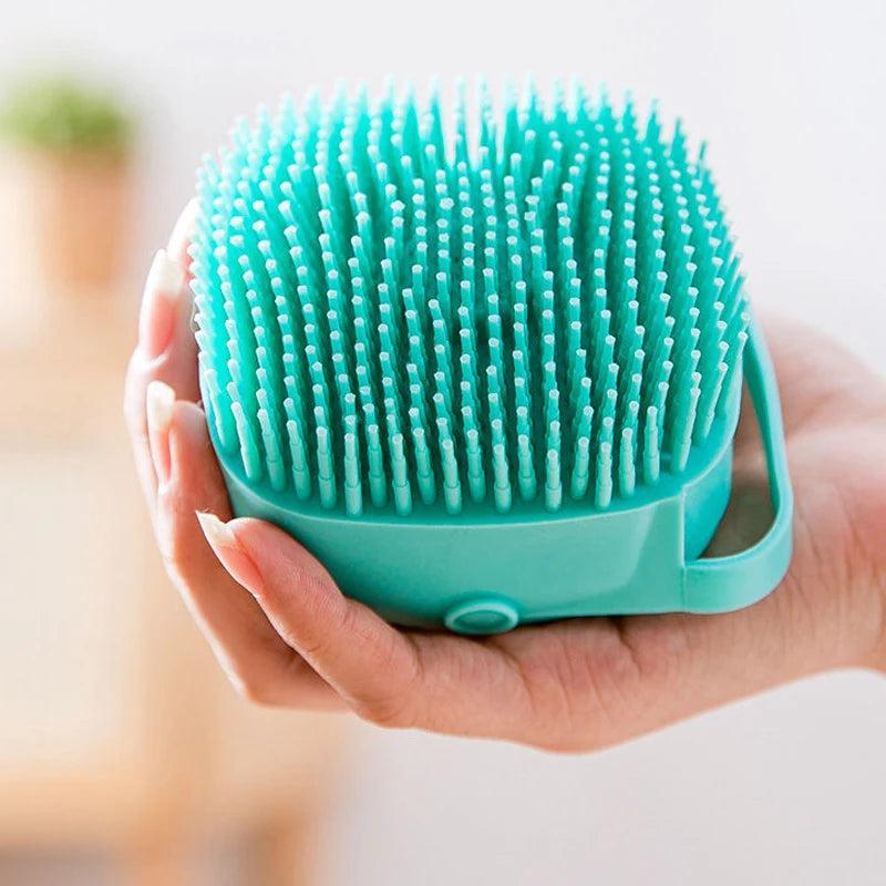 Pet Bathing Brush Soft Silicone Massager Shower Gel Bathing Brush Clean Tools Comb Dog Cat Cleaning Grooming Supplies 3