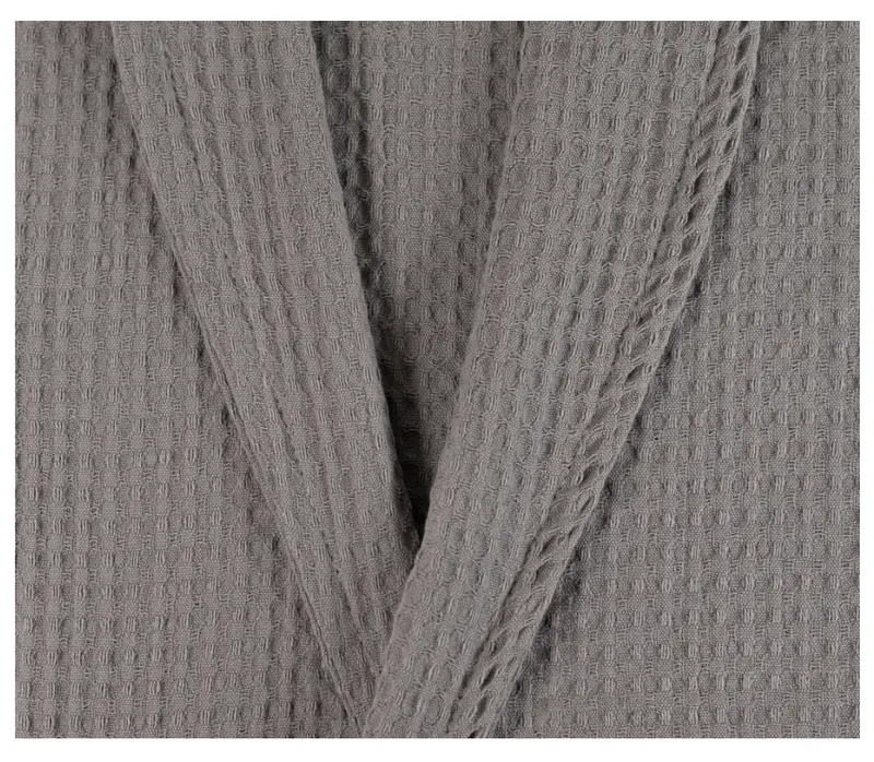 100% Cotton Fabric Lightweight Waffle Dressing Gown - Unisex - Classy Stylish Long Sleeve Bathrobe Comfortable Loungewear Nightwear - Womenswear Menswear  Underwear nightwear Piece Longsleeves Fit Adjustable 1