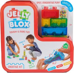 Jelly Blox - Creative Kit | Squishy Is More Fun! | Unique Squishy Building System | For Ouch-Free, Open, Imaginative Play