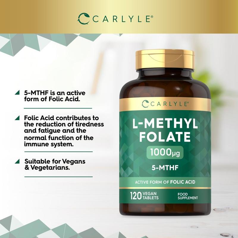 L-Methylfolate 1000 ug | 120 Tablets 1