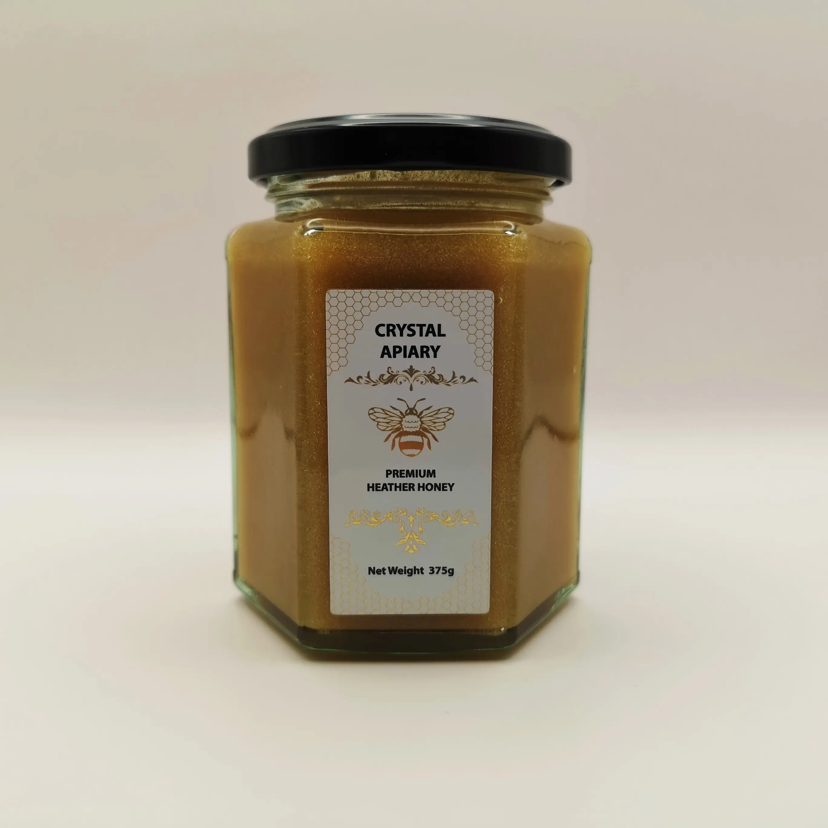Raw Heather Honey 375g by Crystal Apiary Bitter Sweet Flavour Natural