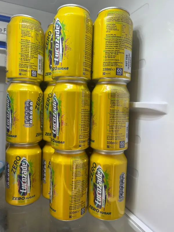 Zero Tropical Flavor Fizzy Drink, Sugar Free, Low Calorie, 6 Pack, 330ml Cans - Beverage Vitamin 4