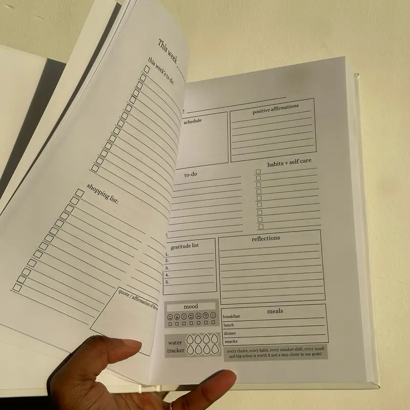 2025 PLANNER & DAILY JOURNAL for Goals, Productivity,  Organisation, Self-Care,  Habits, Manifestation & Wellness 1