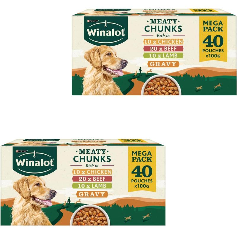 Winalot Dog Food Mixed in Gravy, 40 x 100g - Savory Pate for Your Pet's Mealtime 4