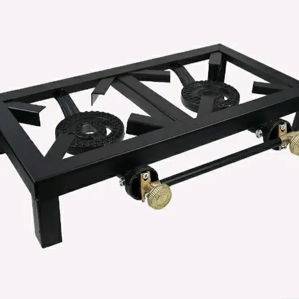 Propane LPG Gas double burner cooker boiling ring outdoor camping stove cooker