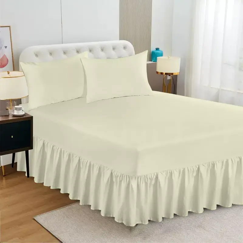 Extra Deep Fitted Valance Sheet Bed Sheets Single Double King Size OR Pillowcase 5