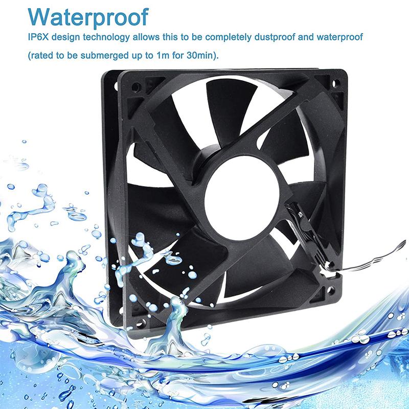 1/2X 12V 120x120x24mm 12cm dual Ball Bearing PC Brushless Cooling Fan 2Pin 120mm UIK 1