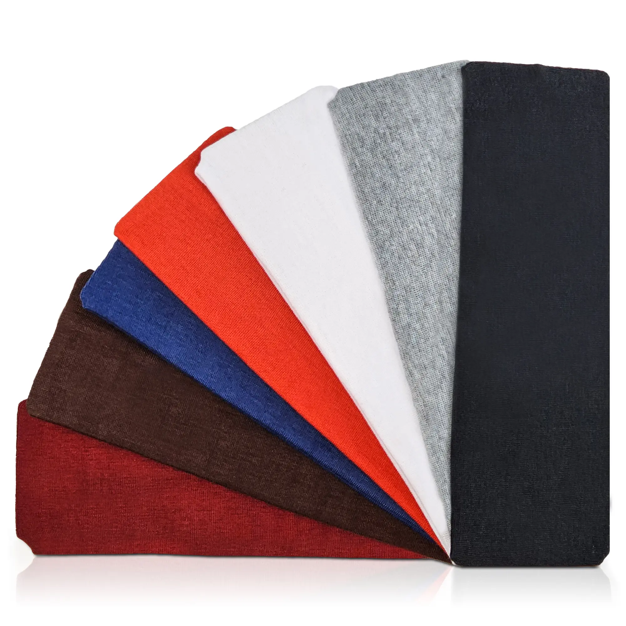 7cm Wide Plain Stretchy Fabric Headband Kylie Band Unisex Bandeau Hairbands UK brandy  headbands