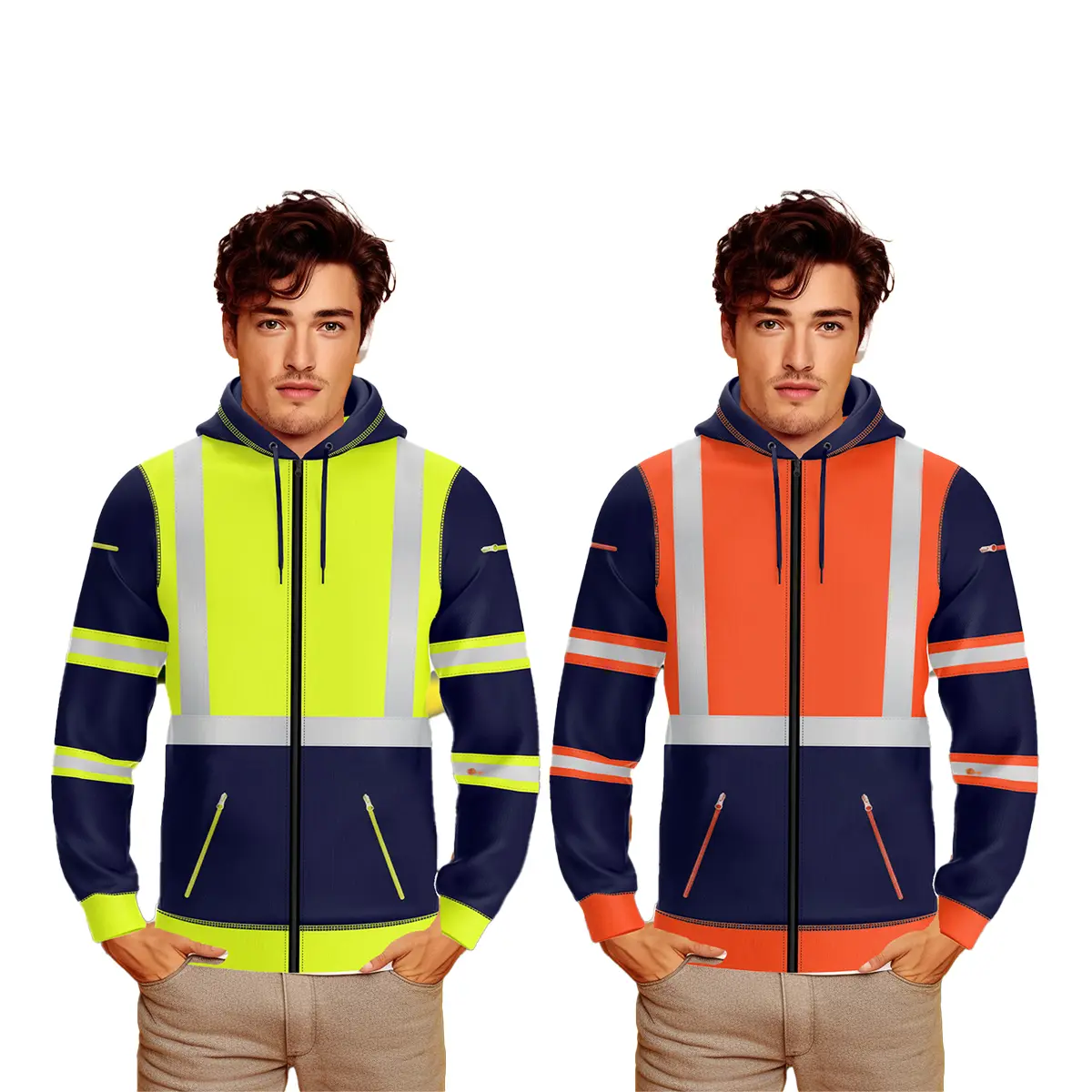 BullFrog Mens Outdoor Zip Hoodie Lightweight Hooded Sweatshirt with Zipper Pockets Full Zip Jacket UK S-XXL