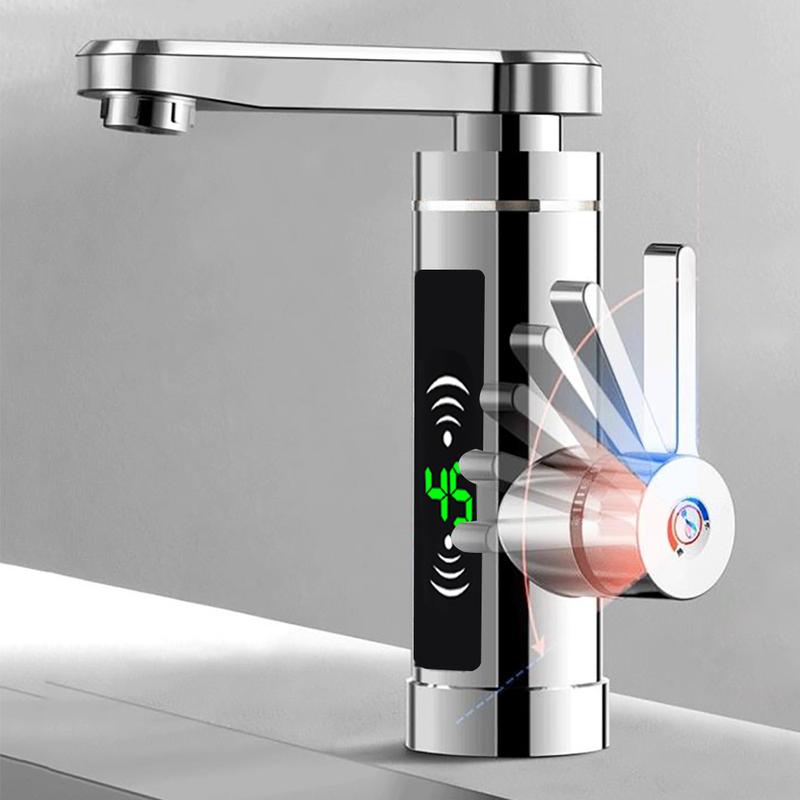 3000W Electric Faucet Instant Heating Continuous Heater Faucet with Digital LED Faucet 1