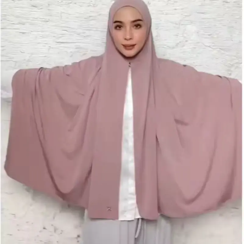 High Quality One Loop Women Muslim Malaysian Hijab Shawl Stretchy Premium Scarf Ready to Wear Cotton Jersey Sports Instant Hijab 4