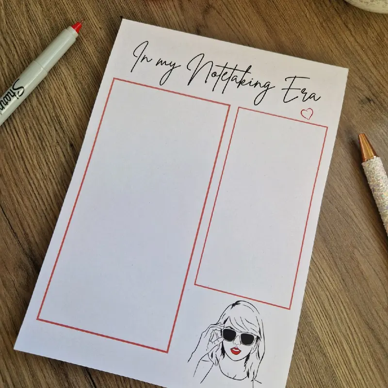 Taylor Swift Notepad A5 ~ Era ~ TS Gift ~ To-Do List Memopad ~ A Lot Going On At The Moment ~Blank Space Stationary ~ Birthday Present ~ Swiftie ~ Notebook 1