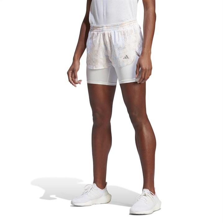 Adidas Womens Run Fast 2 Baby Shorts Running Short Sports Training Fitness Gym 8