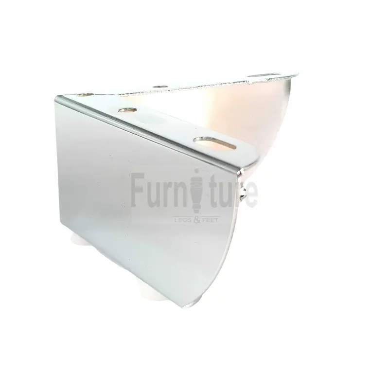 4 Chrome Furniture Legs Metal Feet 50mm High Sofa Chair Cabinets Stools Beds 6