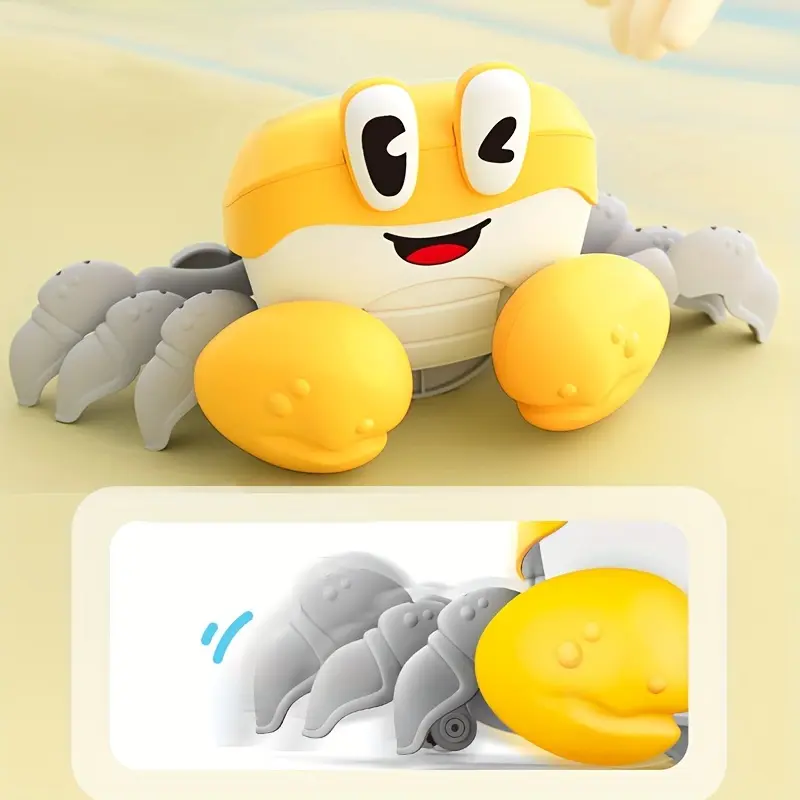 NEUSNEY Electric Crawling Crab Toy Car with Music & Lights - Educational Walking Simulation, Mixed Colors 8