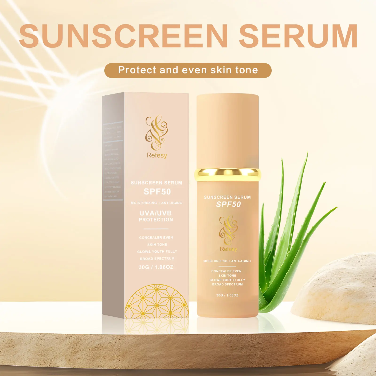 [+£5 For 2 Pcs] 4 in 1 Moisturizing Full Coverage Liquid Foundation TrueMatch Color Changing Foundation with Sunscreen Light and Medium Spectrum Makeup Primer for All Skin Types (New and old packaging will be shipped at random)