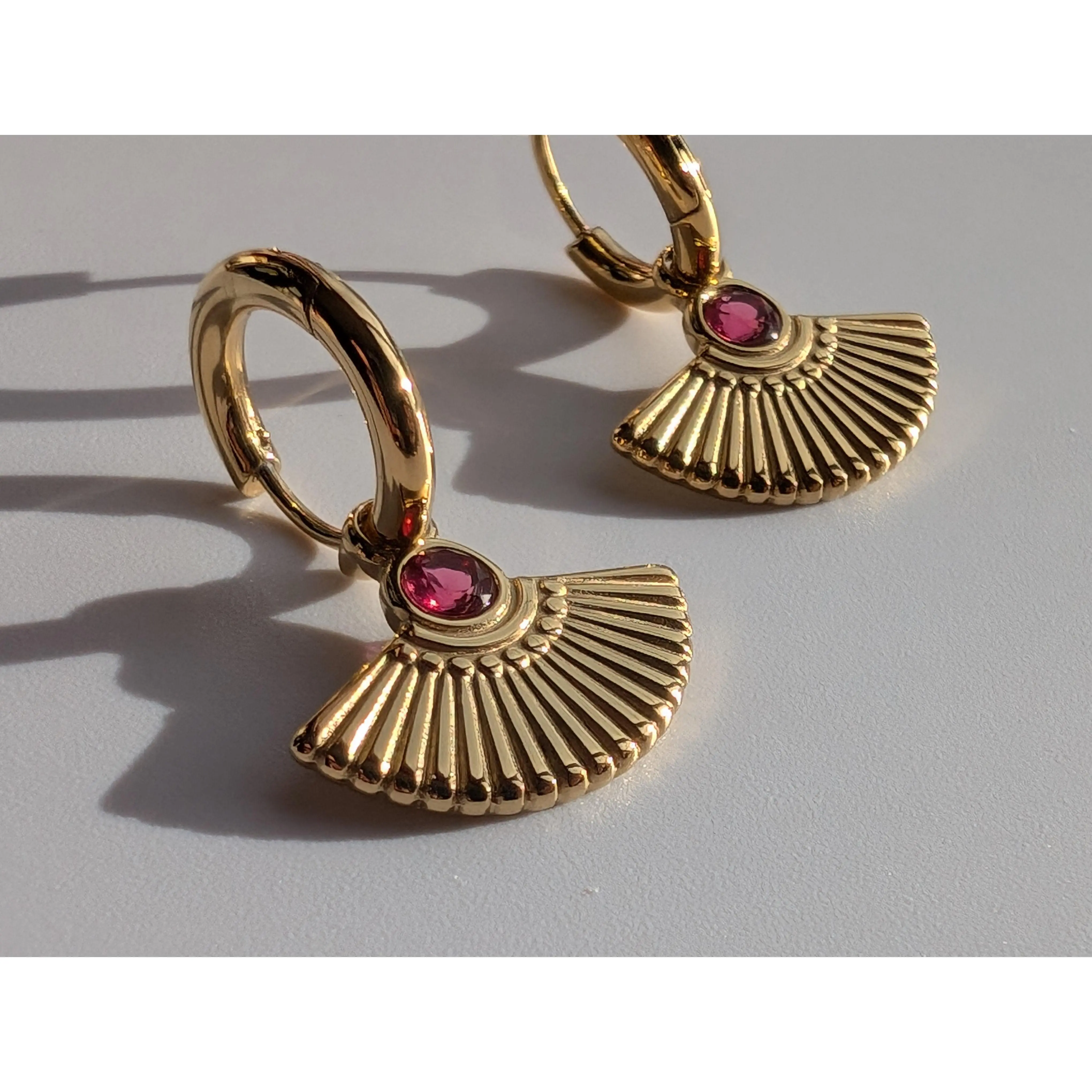 RUBY PHARAONIC EARRINGS