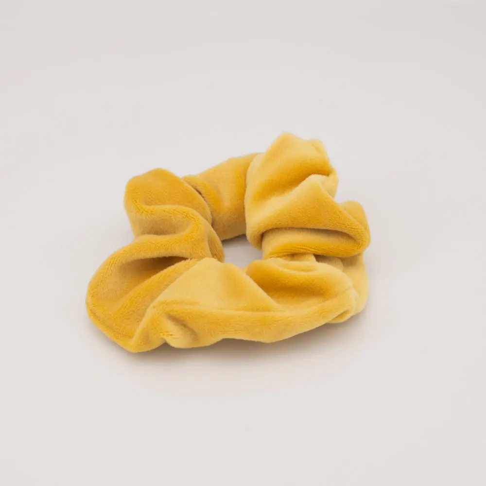 Mustard Velvet Scrunchie