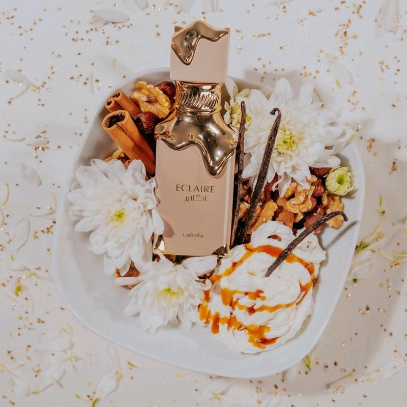 Eclaire by Lattafa 100ml eau de Parfum honey caramel milk vanilla gourmand feminine perfume 5