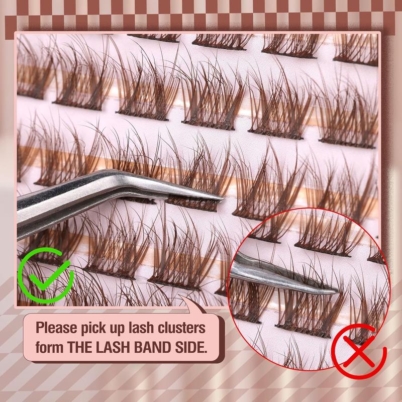 Natural Brown Lash Extensions Wispy Eyelash 168 Pcs C Curled Synthetic Mascara Pack for Everyday Wear - Eyelashes Extensions, Cosmetic  Daily Makeup Eyelash Extension 6