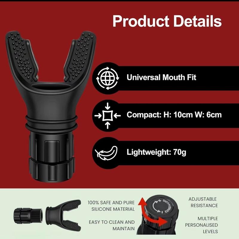 Product Introduction of Lung Trainer - Portable Breathing Exerciser for Enhanced Lung Capacity, Adjustable Resistance Handheld Device for Respiratory Therapy, Ideal for Athletes & Fitness Enthusiasts. Easy to Clean. barbells original  lava 14