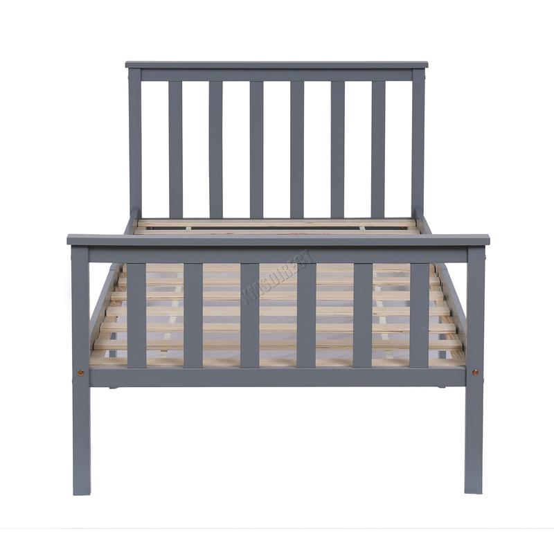 WestWood Single Double King Bed Solid Pine Frame Bedroom Footboard 8
