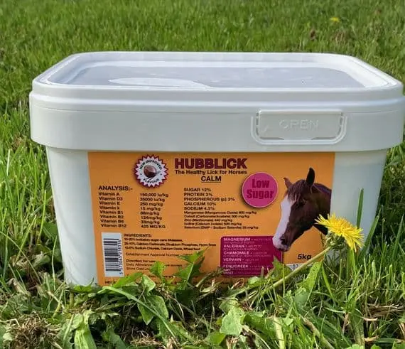 Hubblick Calm  5Kg low sugar horse supplement treat lick