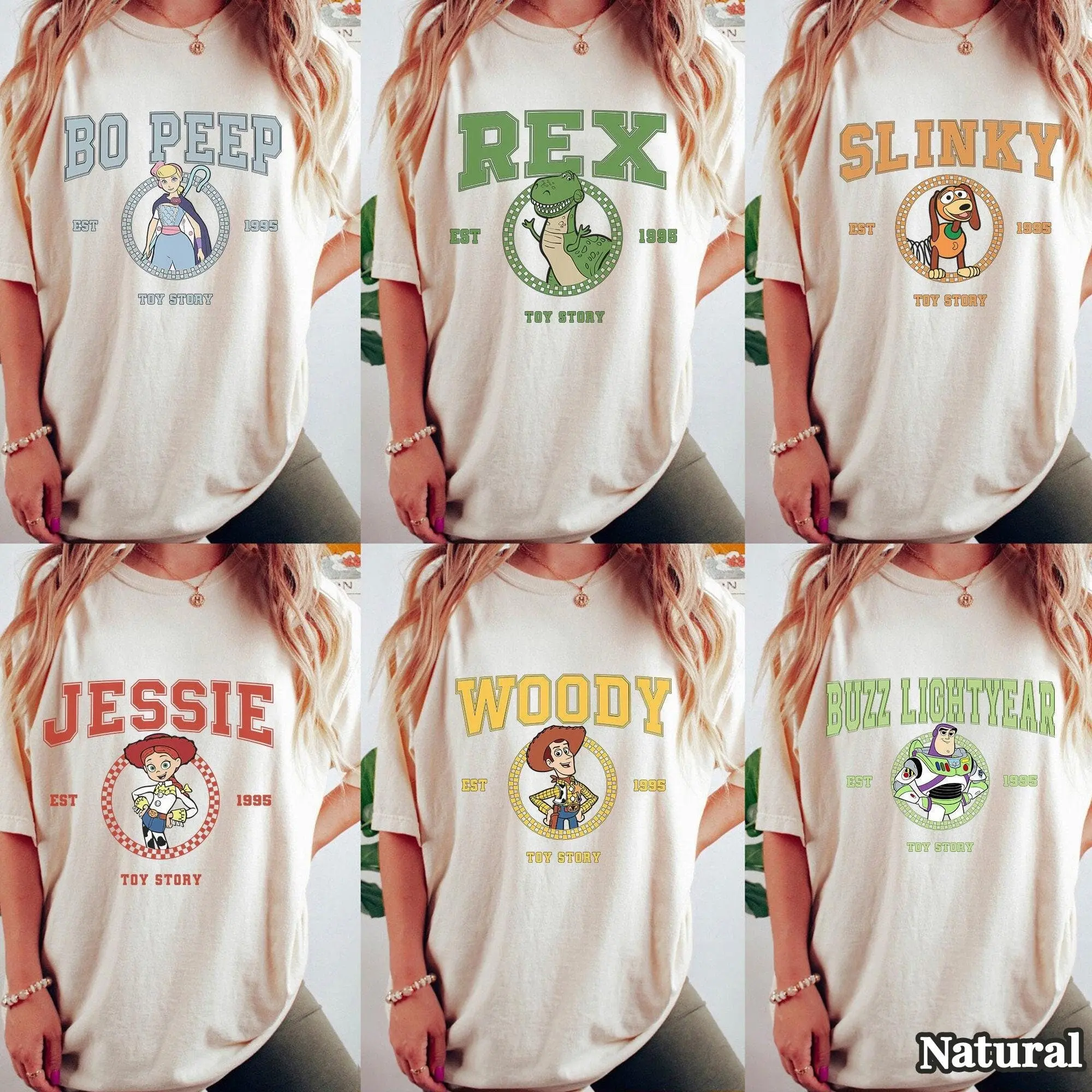 Vintage Dsney Toy Story Characters Custom Shirt Buzz Lightyear Woody Jessie Rex Sweatshirt Dsney Matching Shirt Family Matching Shirt