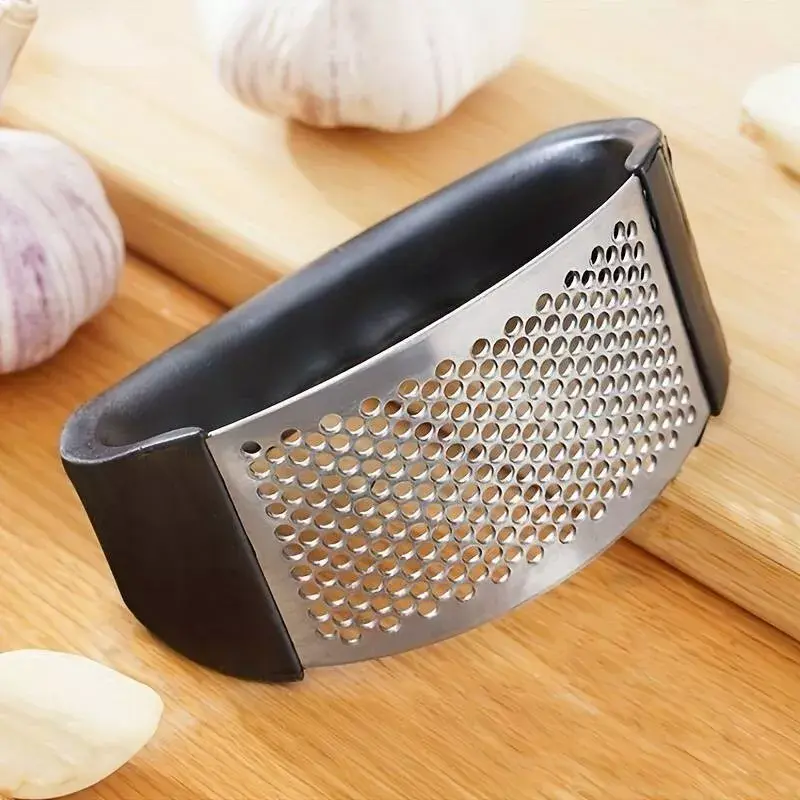 Stainless Steel Garlic Press Manual Ginger Masher Crusher Squeezer Kitchen Tool  Utensils Fruit
