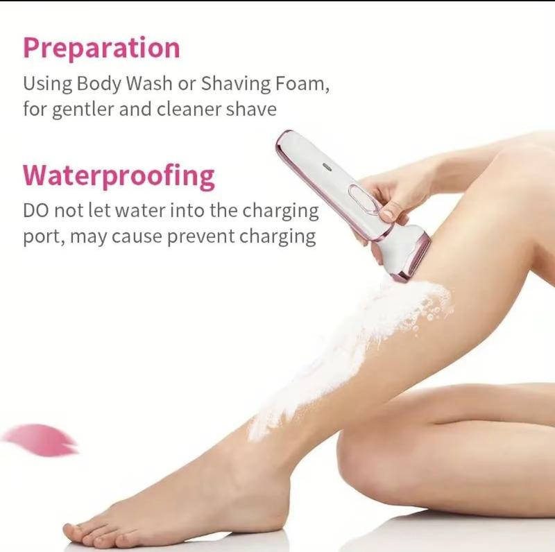 4 In 1 Electric Rechargeable Hair Removal Device, 1 Set Nose Eyebrow Face Razor For Gift, Wet & Dry Private Area Trimmer For Winter Gift, Electric Hair Removal Device For Women, Halloween, Christmas, Gadgets flawless  eyebrow 2