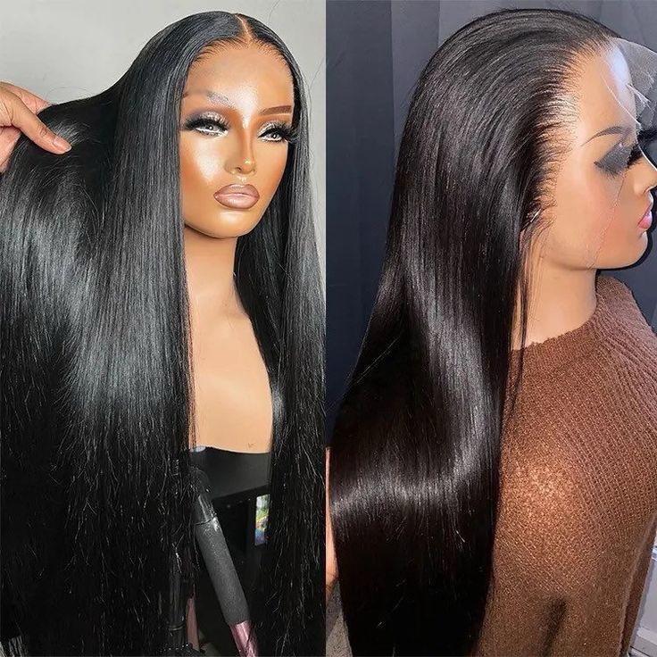 Lumio Custom Made Straight Frontal Wig - Human Hair Lace Front Wig 13x6 glueless 1