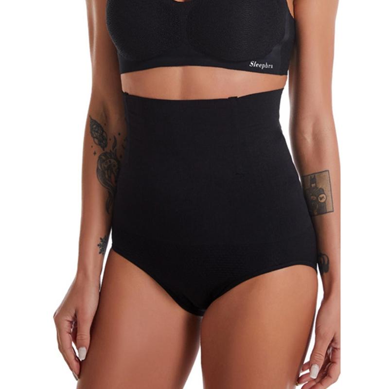 SlimFit High-Waist Shapewear Briefs - Seamless Tummy Control Lingerie with Stylish Side Stripe, Solid Stretch Comfort for Women 2