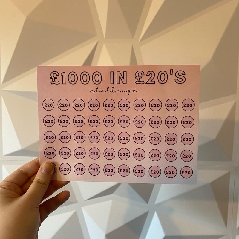 £1000 in £20s - Money Savings Challenge - XL Savings Challenge 2