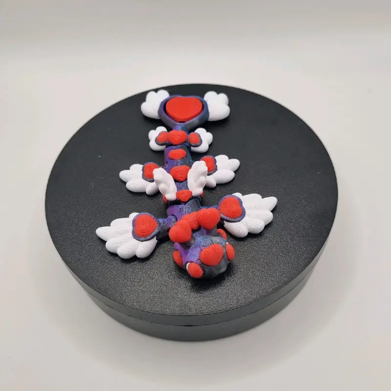 Heart Dragon 3D Printed Fidget Toy - Medium Sized - Decor, Ornaments 5