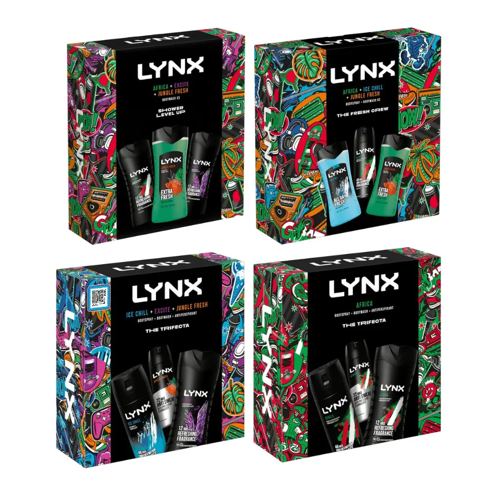 Lynx Trio Gift Set - Body Wash Body Spray - Perfect Gift