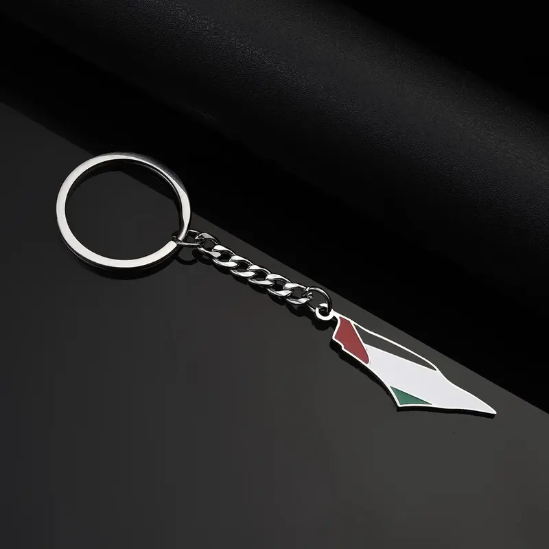 Palestine pendant keychain keyring for keys  stainless steel Palestine keychain 0