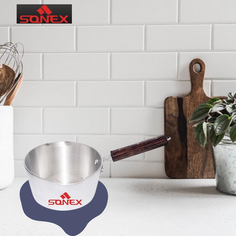 Sonex Aluminium steel Milk Pot |  Chef's Stainless Steel Milk Pan  1 Litre, 1.5  Litre 2.5  Litre 4