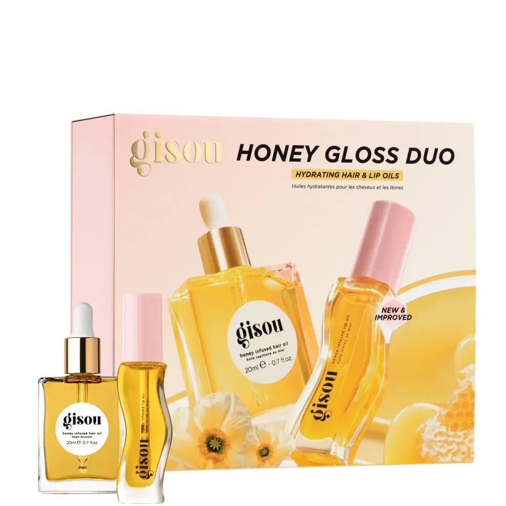 Gisou Honey Gloss Duo Hydrating Hair and Lips Oil