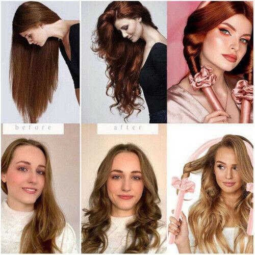 Silk Ribbon Hair Curlers Heatless Curling Rod Headband Wave Formers For Lazy UK 3