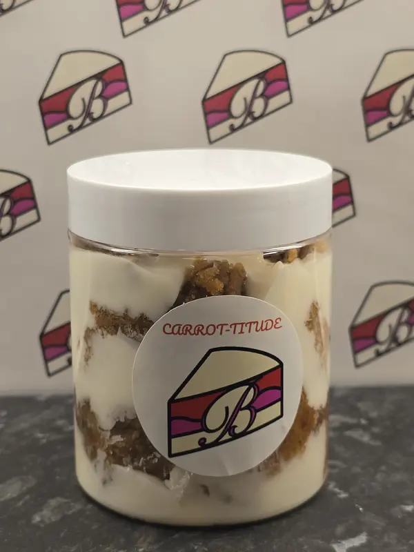 Brownsuga Bakes Carrot-titude Cake in A Jar Baking Cream Nata Dessert Dessert 4