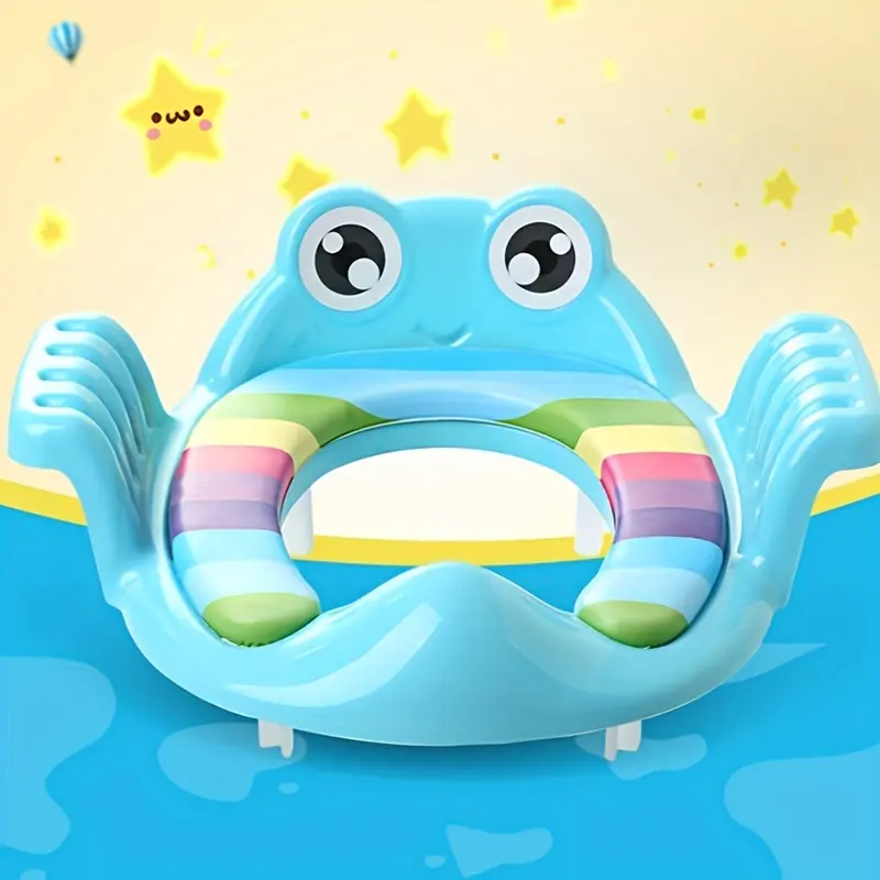 1pc Cartoon Cute Boy Girl Household Toilet Seat, Toilet Seat, Potty Seat, Toilet Upholstery Portable Potty Seat 3