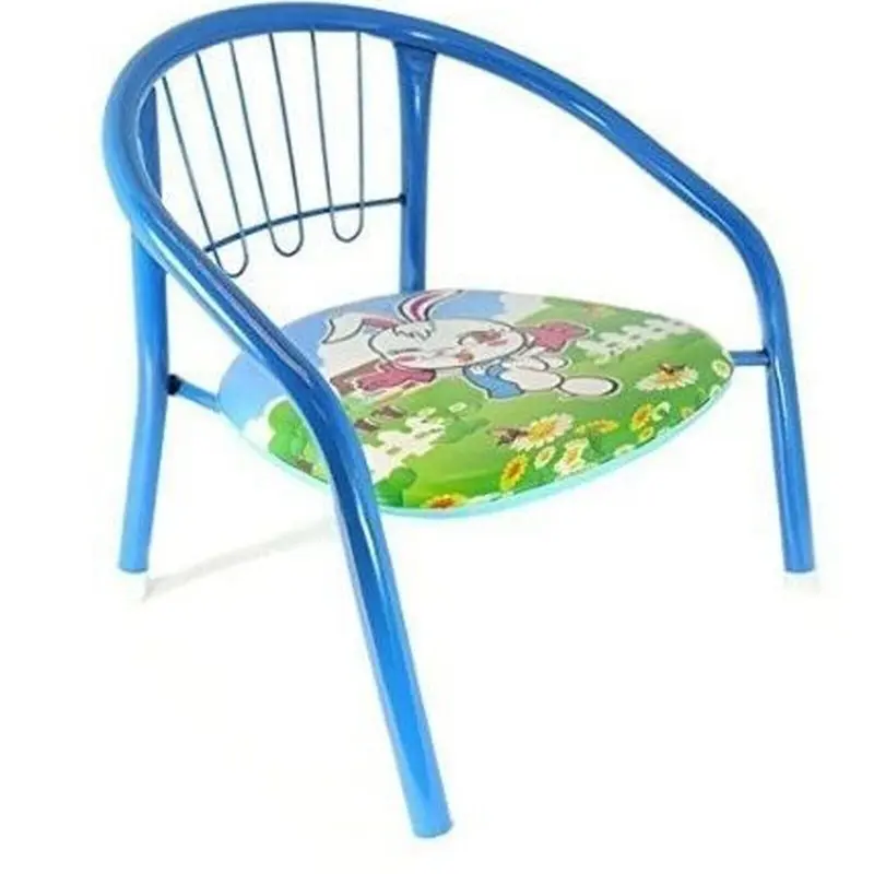 Kids Chair Sturdy Metal Indoor Outdoor Children Toddler Child Chair Seat 4