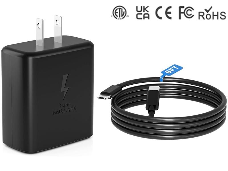 Product Introduction of 2024 New Super Fast Charger Type C,45W USB C Fast Charger for Samsung Galaxy S24/S23/S23+/S22 Ultra/ S22+ /S22 /S21 Ultra/S21+/S21/S20/Note 10/20/S20/S21, Galaxy Tab S7/S8+ 7