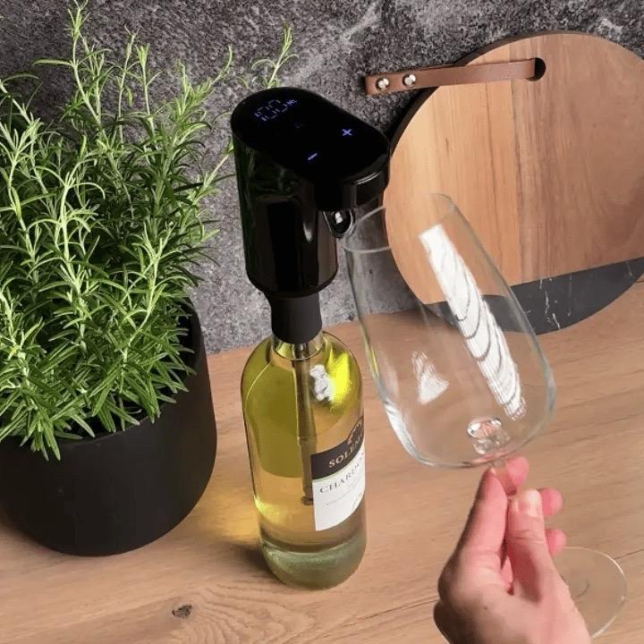 Redsack Wine Aerator - Soda/Wine Dispenser, Kitchen Accessories, Gadgets For The Home, Fathers Day Gift, Self-pouring, Summer Giff, Milk Dispenser, Fridge Water Dispenser, Great for Office Camping Juice Drinks, Refrigerator Organizers, Cocktail R2R Glass 2