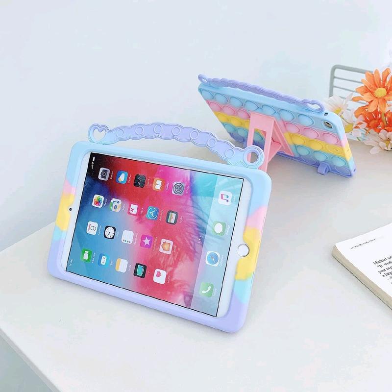 XZC Push Pop Fidget Case for iPad Mini 1 2 3 Kids with Pencil Holder Hand Strap Carrying Strap Kickstand - Computer, Accessories 1