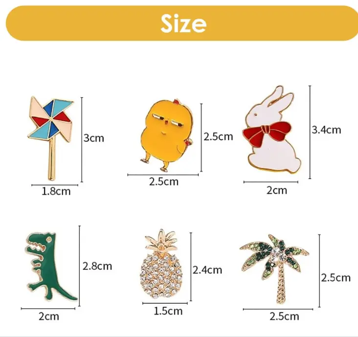 30 Pcs Enamel Pin Badge Set Cartoon Brooch Pins Decorative Lapel Pins Colorful Metal Badge Pins for Bags, Clothes, Hats, DIY, Gift-giving (Style Random) 2