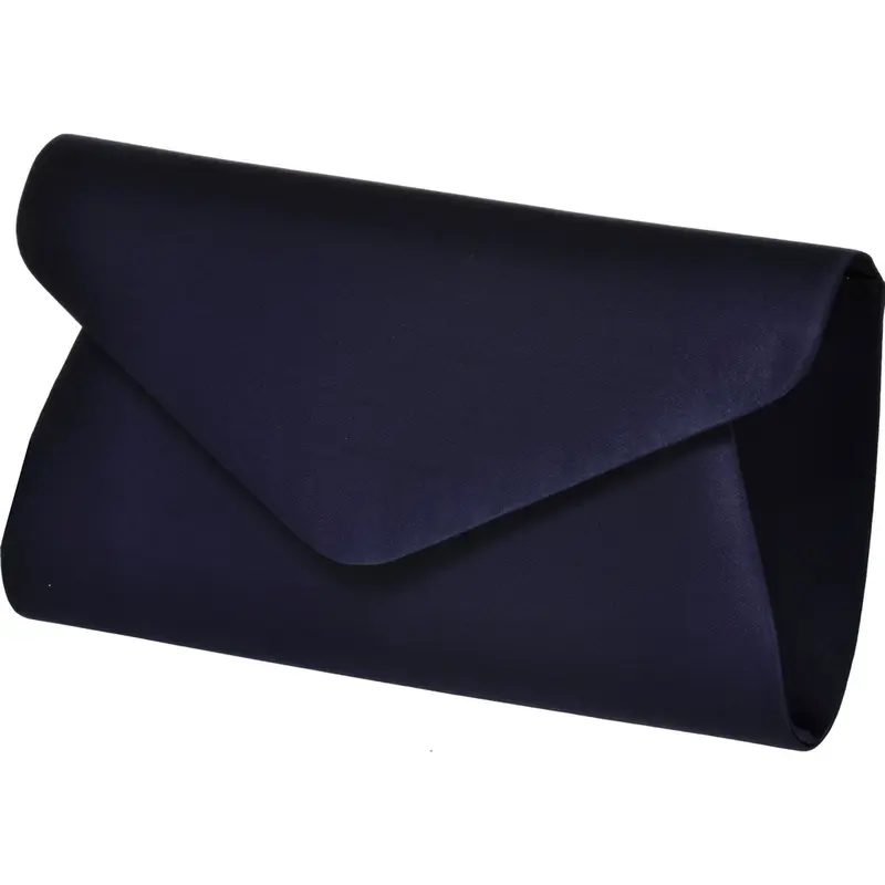 BELLA Taupe Satin Textile Clutch Bag with Shoulder Strap 0