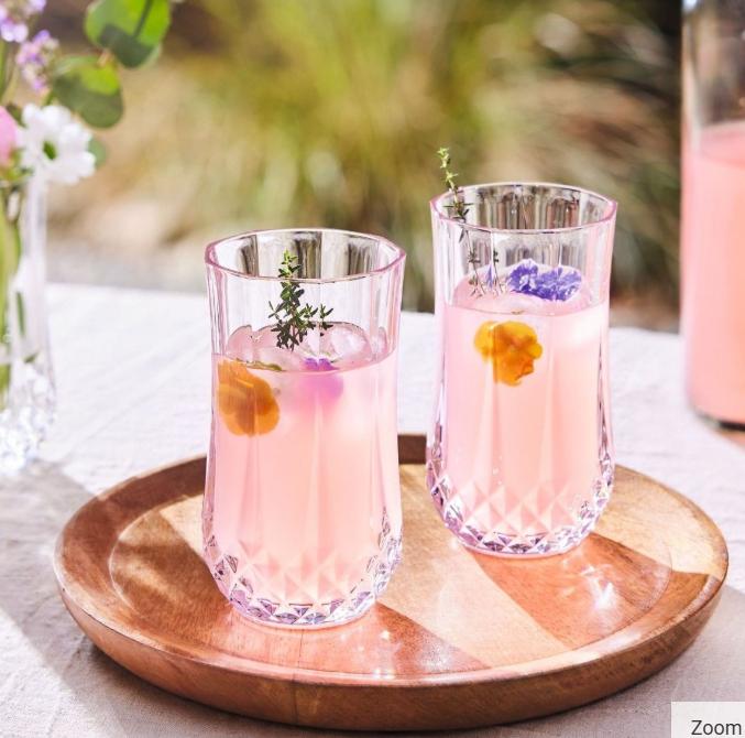 6xHighball Glasses  Water Gin Juice Cocktail Drinking Glassware Tumblers Set 4